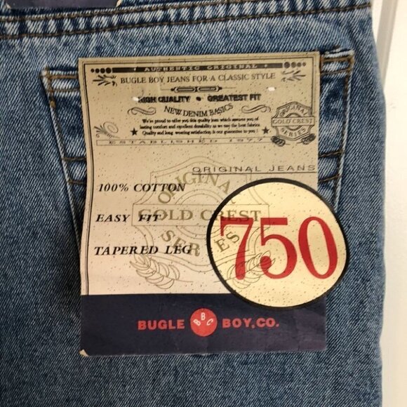 𝅺BUGLE Boys jeans NWT vintage y2k TAPERED MOM jeans vibes sz 32x30 - Picture 4 of 11